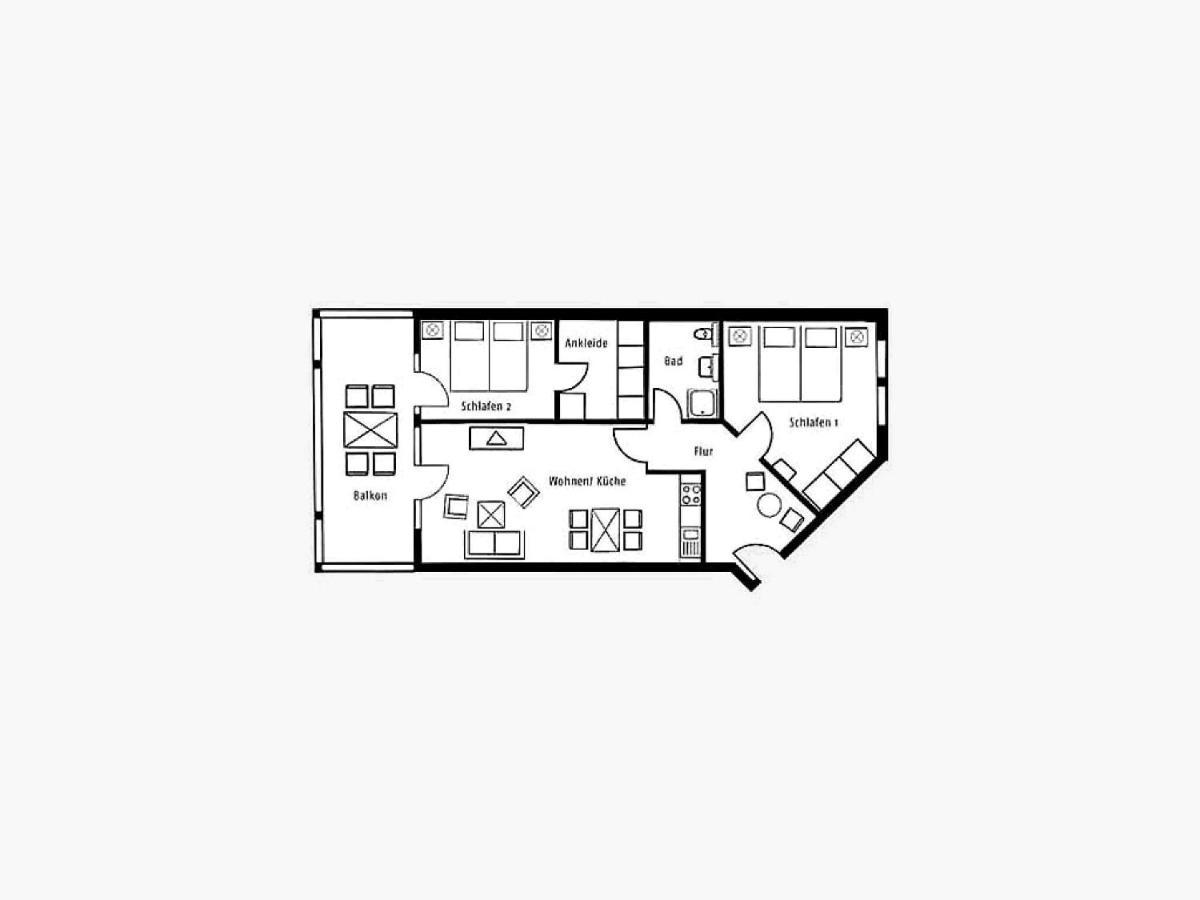 Duenenpark Binz - Komfort Ferienwohnung Mit 2 Schlafzimmern Und Balkon Im Obergeschoss 277 ภายนอก รูปภาพ